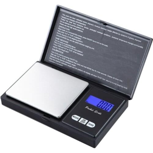 H7JB Digital Scale Gram Scale with Pocket Size Units Conversion LCD Back-Lit Display Use for Jewelry Medicine Food and Powder
