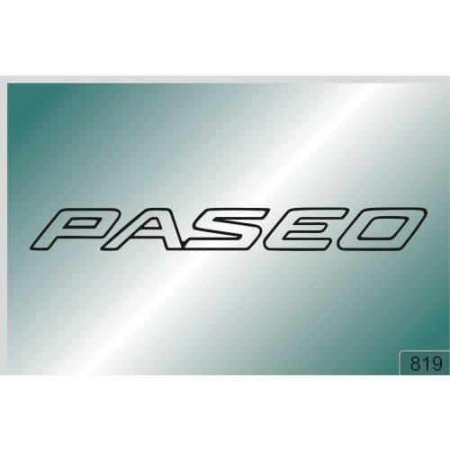 For PASEO -2 pcs. stickers HIGH QUALITY DECALS different colors 819