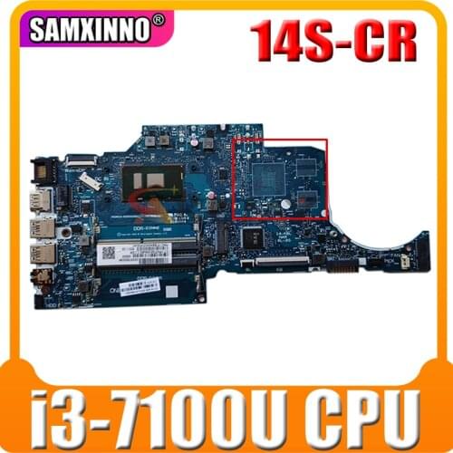 For Hp 14S-CR 14S-CF 14-CF Laptop Motherboard L41568-601 L41568-001 With Core i3-7100U Processor DDR4 MB 100% Tested Fast Ship
