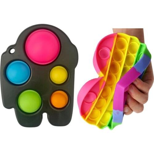 Fidget Simple Dimple Antistress Grasping Board Kid Early Education Silicone Toy Funny Slow Soft Kid Decompression Balls