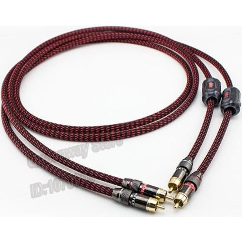 HiFi hi-end hiend 3.5mm turn RCA singl audio signal cable HIFI speaker device connection cable/line 6N RCA connection cable/line