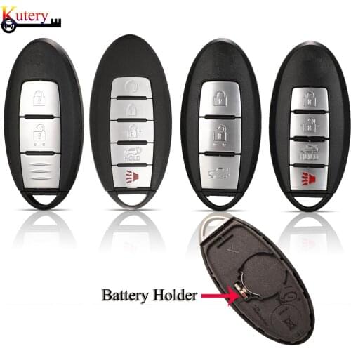Kutery Car Key Shell For Nissan Sunny Altima Maxima Murano Teana 4Buttons Remote Car Key Cover Case Replacement