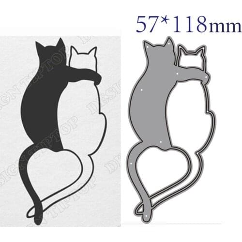 Metal cutting dies cut die mold Animal cat decoration Scrapbook paper craft knife mould blade punch stencils dies