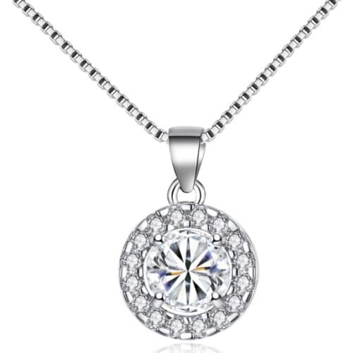 Trendy Girl Mini Inlay Jewelry Set Round Crystal Rhinestone for Women