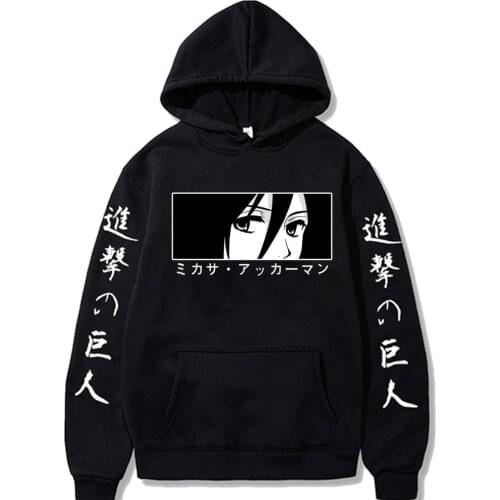 2021 Hot Anime Final Season Attack on Titan Hoodie Titans Attack Graphic Pullover Harajuku Male