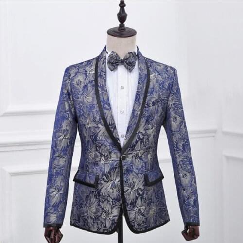Blazer men formal dress latest coat pant designs suit men costume homme british style marriage wedding suits for mens blue