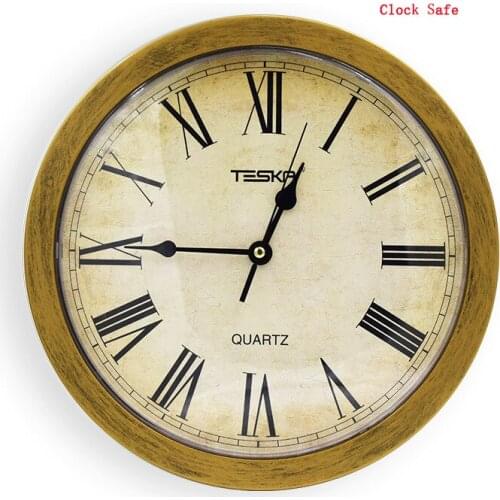 Wall Clock Safe Box Hidden Secret Storage Box for Cash Money Jewelry Security Clock Style Safe Anti Theft Stash Box For Valuable
