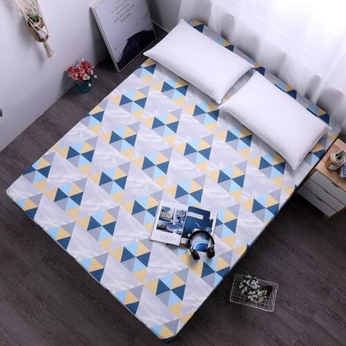 Dreamworld New Fitted Sheet with Elastic Band Mattress Cover with All-around Elastic Rubber Band Printed Bed Sheet Hot Selling