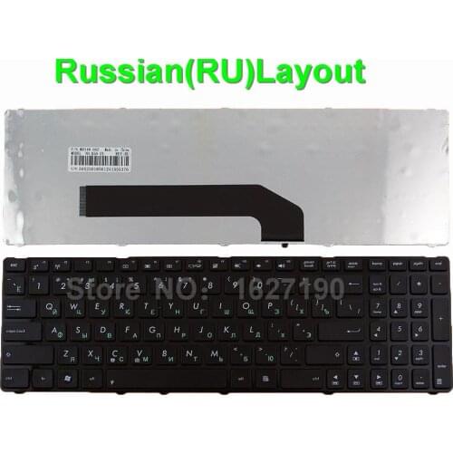 New RU Russian Keyboard for ASUS K50 GLOSSY FRAME BLACK RU Laptop Keyboards