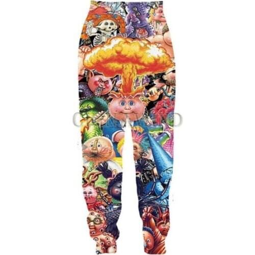 New 3D Printing Cartoon Garbage Pail Kid Fashion Men Women Tracksuits Crewneck Hip Hop Pants Plus Size S-7XL Streetwear