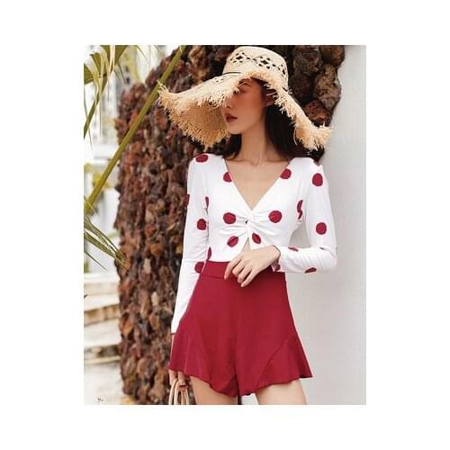 New skirt-style one-piece swimsuit cover belly conservative and thin flat angle hot spring swimsuit women