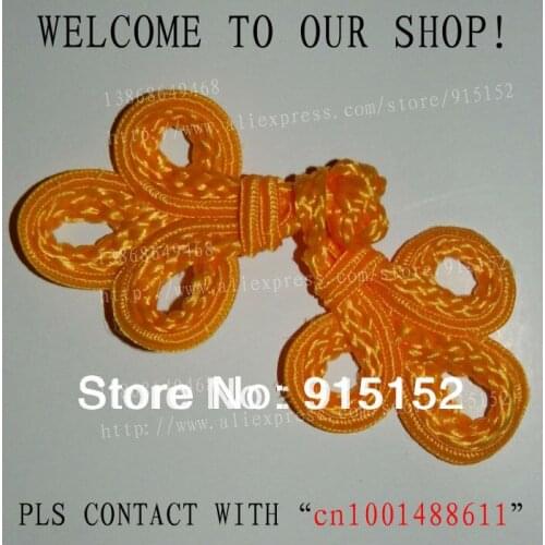 Wholesale Handmade China knot buttons 13-15cm Golden yellow 10 pcs/lot accessoriess for garment gift package doll