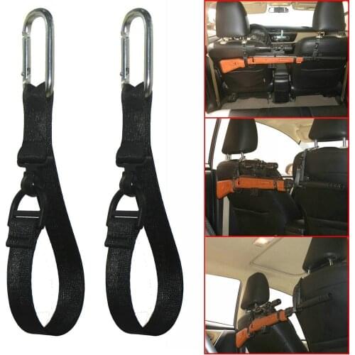 2Pcs Gun Rack for Car Seat Headrest Sling - Shotguns, Rifles, Bows Holder,fishing Poles,baseball Bat Ect