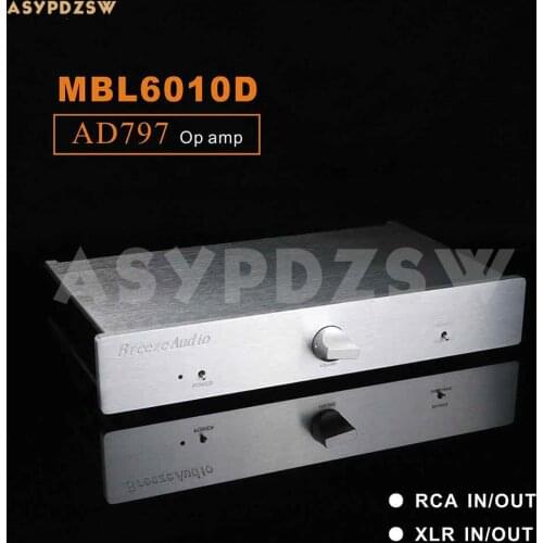 Fully balanced AD797 Preamplifier base on MBL6010D Circuit RCA/XLR IN and OUT