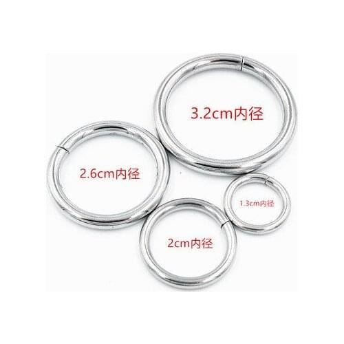 MA MAO High quality 10pcs/lot silver circle ring Connection alloy Buckles metal clasps for shoes bags Belt Buckles DIY