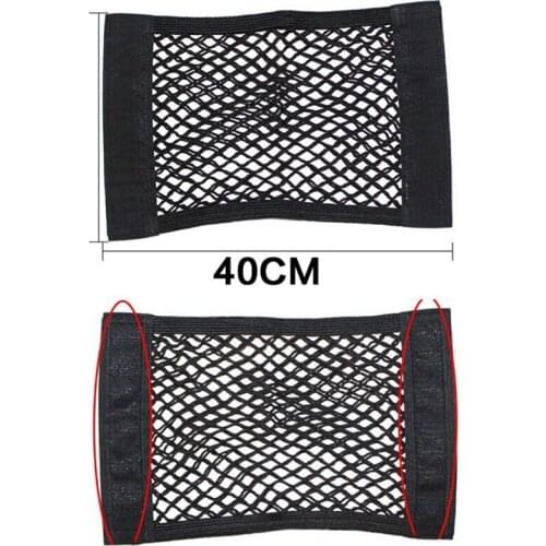 Car Auto Truck Seat Back Elastic String Storage Net Bag Portable Double Mesh Organizer 25CM*40/50/60CM
