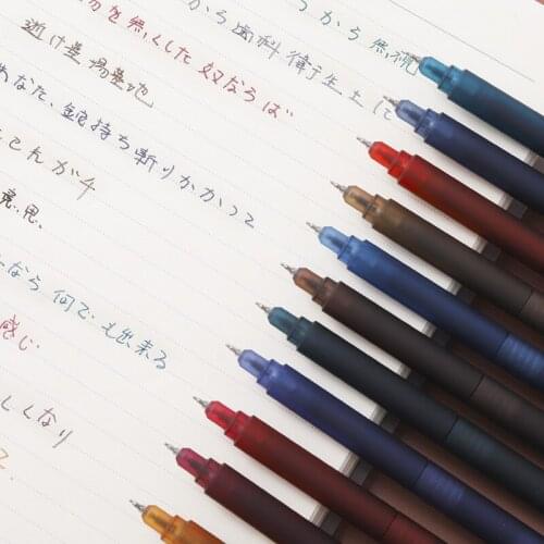 Glitter Cute Gel Ink Pens Retro Ballpoint Pen 0.5mm Color Funny Pen Set Office & School Supplies Stationery Accessorfor Writing