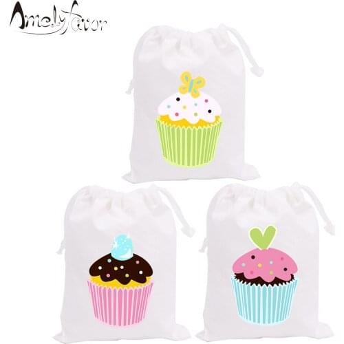 Cake Theme Party Bags Candy Bag Gift Bags Tea Time Cake Dessert Decorations Grand Event Birthday Party Container Supplies