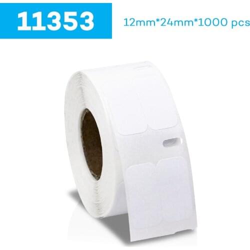 1000pcs 12mm*24mm LW 11353 Compatible Thermal Paper Compatible for Dymo LaberWriter 450 400 450Turbo Printer SLP 440 450