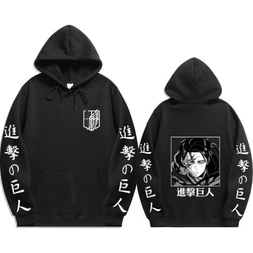 Anime Attack on Titan Hoodie Autumn Winter Casual Warm Hoodies Hoodie Pullover Tops Print Harajuku Sweatshirt Sportswear