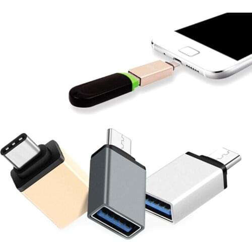 USB-C Type-C To USB OTG Mini Adapter 3.0 Converte For Smartphone High Speed Certified Cell Phone Accessories Charger