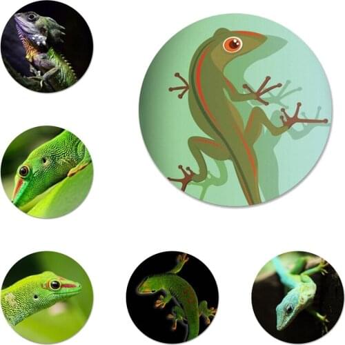 Lizards Geckos Cute Icons Pins Badge Decoration Brooches Metal Badges For Clothes Backpack Decoration