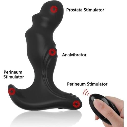 Yeain 10 Speed Mode Wireless Remote Control Prostate Massager Anal Vibrator Sex Toy for man USB Waterproof Butt Plug For Men