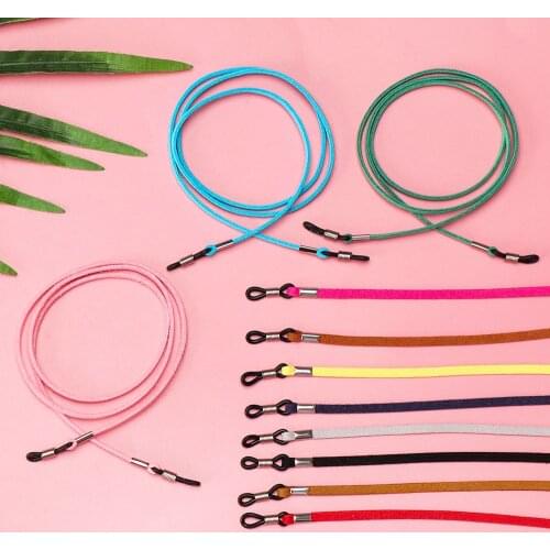 1PC Leather New Design High Elasticity Sunglasses Lanyard Strap Necklace Eyeglass Chain Cord Reading Glasses Strap Decoration
