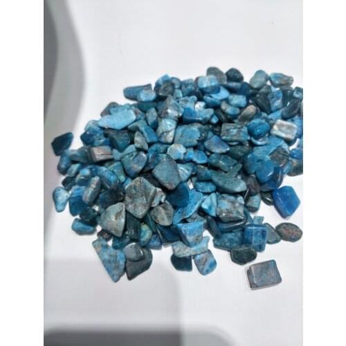 100g Natural blue apatite crystal polished gravel stone wedding decoration aquarium