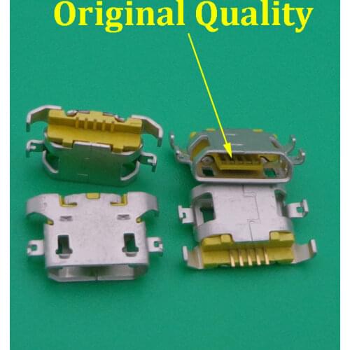 100pcs/lot micro mini jack socket USB Connector charging port repair dock plug For Alcatel Shine Lite OT5080 5080X 5080U 5080