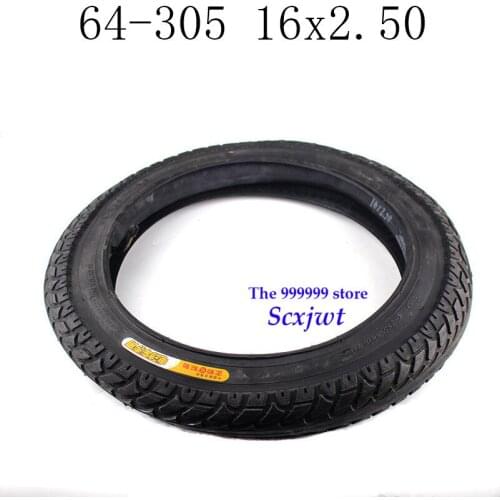 2019 High Quality 16x2.50 64-305 tire and inner tube fits Small BMX, Electric Bikes Kids Bikes and Scooters,new