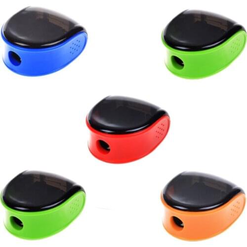 5 PCS Random Color Plastic Manual Pencil Sharpener
