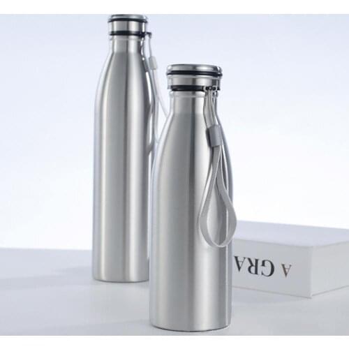 650/1000ml Water Bottle Stainless Steel Large Capacity Portable Outdoor Sports Water Bottle Camp Cooking Supplie