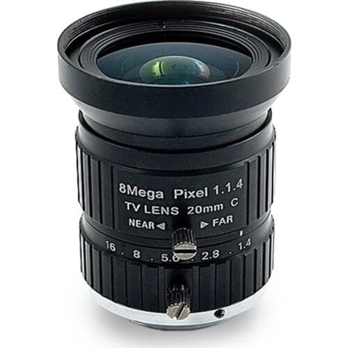 8 million high-definition intelligent machine vision inspection C-mount lens 20mm8mp 1 inch industrial camera C-mount lens