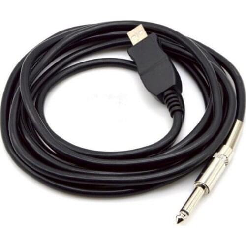 USB to 6.5 computer USB to XLR microphone guitar 6.5 audio cable with chip recording function