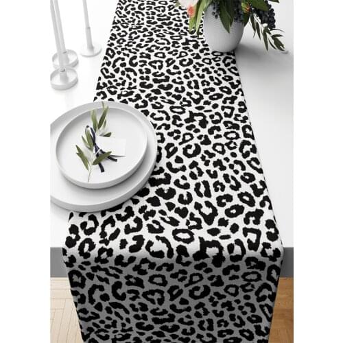 Runner 40*140 Cm Animal Pattern Suede Woven leopard runner