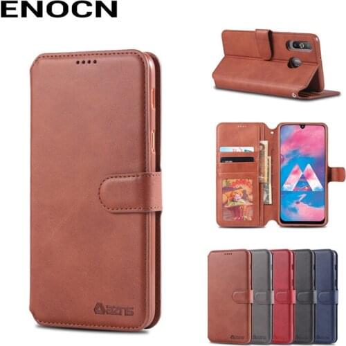 Wallet Case For Sumsang M30 Cover Case Sumsang A40S Luxury PU Leather Flip Full Protector Shockproof Vintage Phone Housing