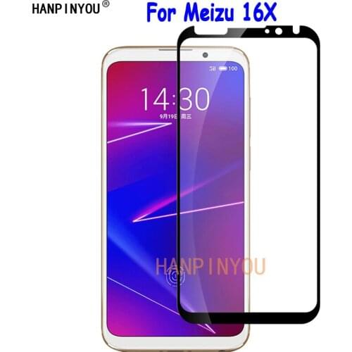 For Meizu 16X M872Q 6.0" Full Cover Tempered Glass Screen Protector Ultra Thin Premium Explosion-proof Protective Film Guard