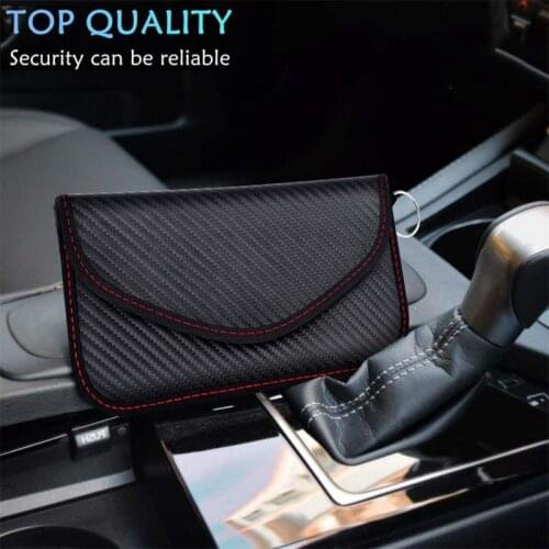 HOT RFID Signal Blocking Bag Cover Signal Blocker Case Faraday Cage Pouch Keyless Car Keys Radiation Protection Cell Phone 2021