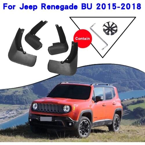 Car Fender Accessories For Jeep Renegade BU 2015-2018 Mudguards Splash Guards Fender Mudflaps Car Fender Mud Flaps Car Fender