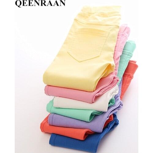 Spring Summer Girls Leggings Kids Girl Slim Pencil Pants Autumn Children Elastic Casual Trousers Girls Clothes