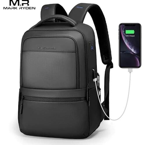 MARK RYDEN Expandable Laptop Backpack Durable Oxford Water Repellent YKK Zipper