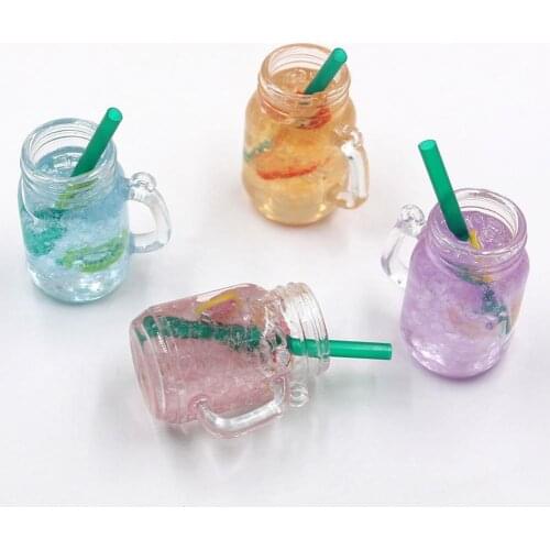 Creative Mini Kettle Keychain Simulated Food Drink Cup Pendant Gift Bag Ornament