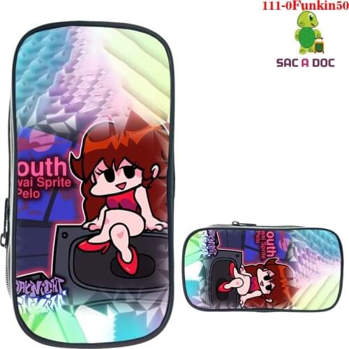 2021 New High Quality Hot Game Friday Night Funkin 3D Pencil Case Purse Wallet Cosemetic Bags Children Students School Pen Box