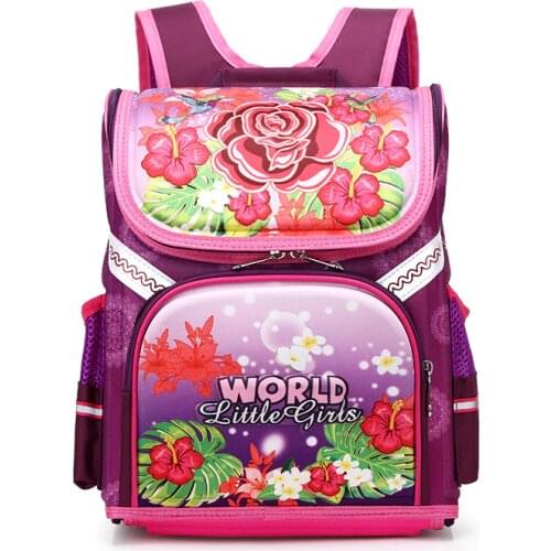 Russian Style Folding School Bag Children Backpacks for Boys and Girls Orthopedic Cartoon Knapsack Kids Backpack Mochila Escolar