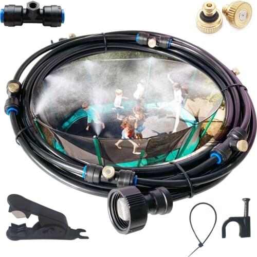 Summer Outdoor Misting Cooling System For Greenhouse Garden Patio Plants DIY Waterring Irrigation Kit 10M/15M/20M Spray Hose