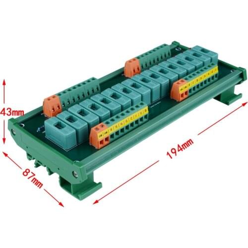 8/16-way insurance module, universal fuse, DC AC 24V current overload protection, can be customized