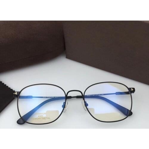Tom barnd Design Titanium Glasses Frame Men women Square Myopia Prescription Glasses Optical Frames Computer Eyewear Ford TF5417