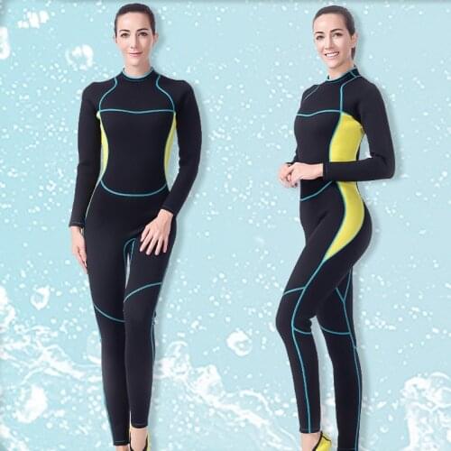 Lady 3mm Neoprene Swimsuit Surfing Swimming Diving Suit Wetsuit Swimsuit Full Bodysuit Diving Water Sports