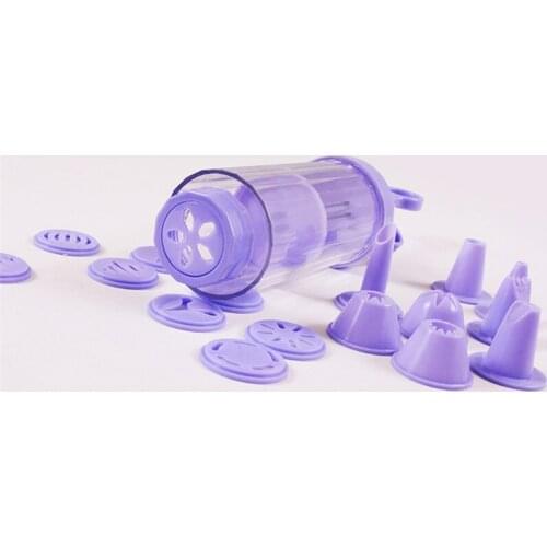 1 Set Cake Decorating Tools Kitchen Gadgets Cream Cake Decorating Tip Sets DIY Pastry Syringe Extruder Pen Spray Gun Head Purple